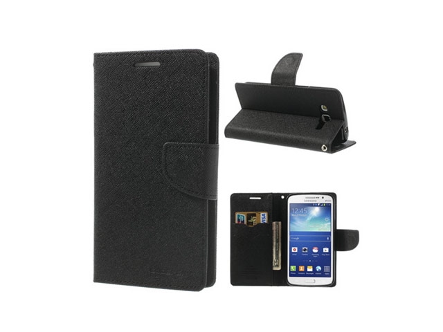 Чехол Mercury Goospery Fancy Diary Case для Samsung Galaxy Grand 2 G7106 (черный, кожаный)