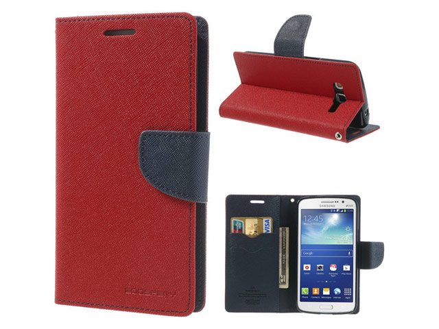 Чехол Mercury Goospery Fancy Diary Case для Samsung Galaxy Grand 2 G7106 (красный, кожаный)