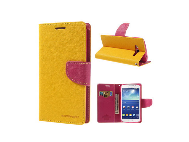 Чехол Mercury Goospery Fancy Diary Case для Samsung Galaxy Grand 2 G7106 (желтый, кожаный)