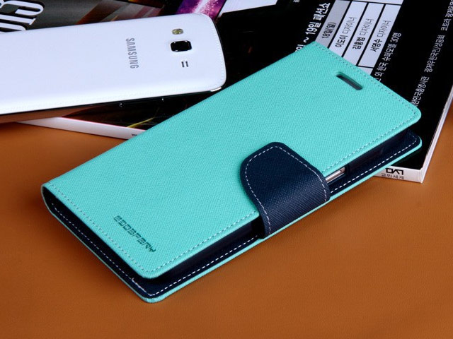 Чехол Mercury Goospery Fancy Diary Case для Samsung Galaxy Grand 2 G7106 (голубой, кожаный)