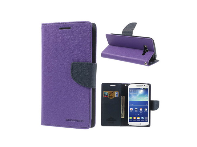 Чехол Mercury Goospery Fancy Diary Case для Samsung Galaxy Grand 2 G7106 (фиолетовый, кожаный)