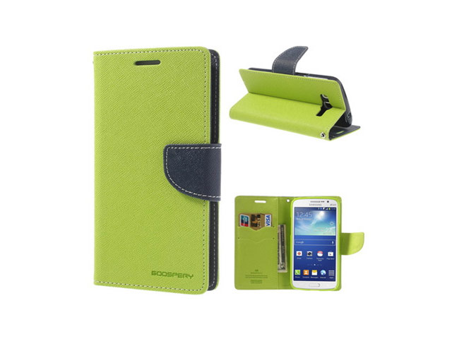 Чехол Mercury Goospery Fancy Diary Case для Samsung Galaxy Grand 2 G7106 (зеленый, кожаный)