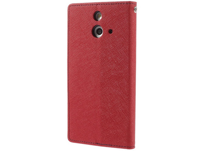 Чехол Mercury Goospery Fancy Diary Case для HTC One E8 (красный, кожаный)