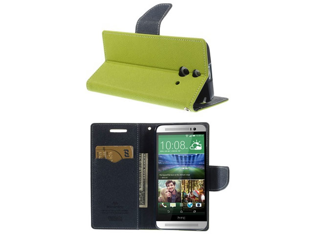 Чехол Mercury Goospery Fancy Diary Case для HTC One E8 (зеленый, кожаный)