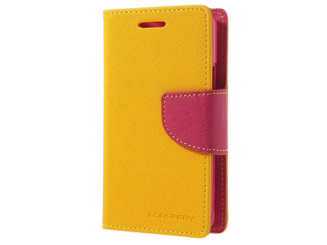 Чехол Mercury Goospery Fancy Diary Case для Sony Xperia E1 (желтый, кожаный)
