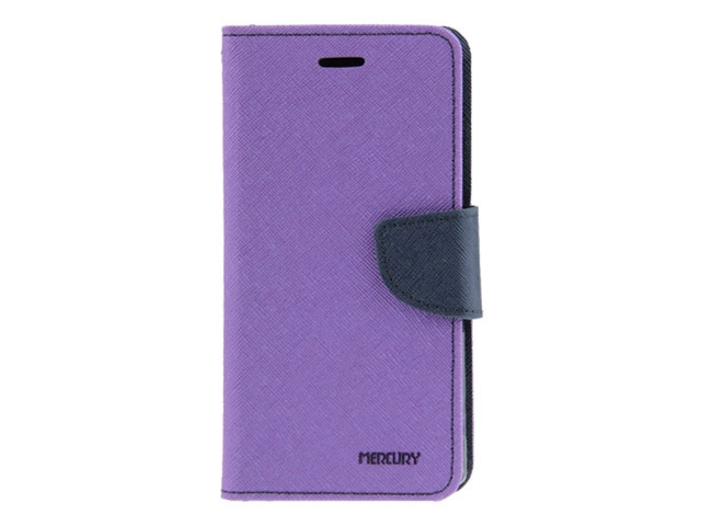 Чехол Mercury Goospery Fancy Diary Case для Sony Xperia E1 (фиолетовый, кожаный)