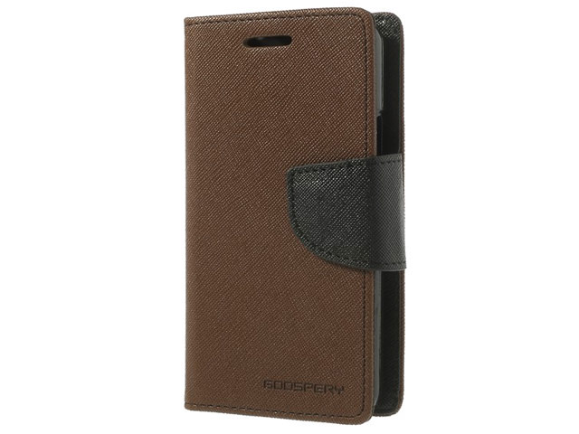 Чехол Mercury Goospery Fancy Diary Case для Sony Xperia E1 (коричневый, кожаный)