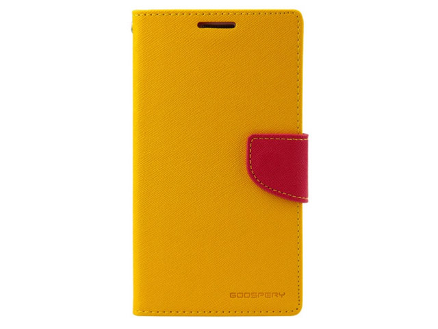 Чехол Mercury Goospery Fancy Diary Case для Sony Xperia M2 S50H (желтый, кожаный)