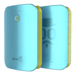 Внешняя батарея Seedoo Mag-Graffiti универсальная (7800 mAh, голубая, microUSB)