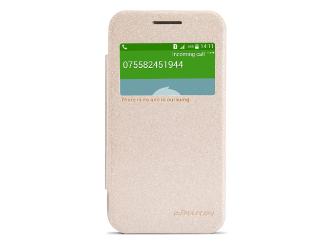 Чехол Nillkin Sparkle Leather Case для Samsung Galaxy Ace NXT G313H (золотистый, кожаный)