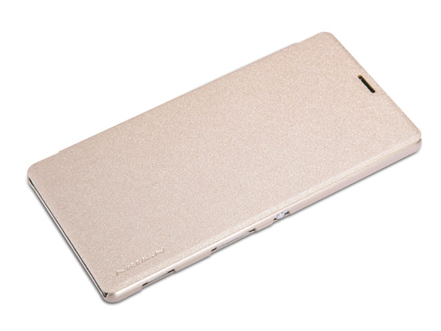 Чехол Nillkin Sparkle Leather Case для Sony Xperia T3 M50 (золотистый, кожаный)