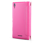 Чехол Nillkin Sparkle Leather Case для Sony Xperia T3 M50 (розовый, кожаный)