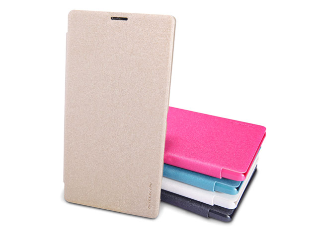 Чехол Nillkin Sparkle Leather Case для Sony Xperia T3 M50 (розовый, кожаный)
