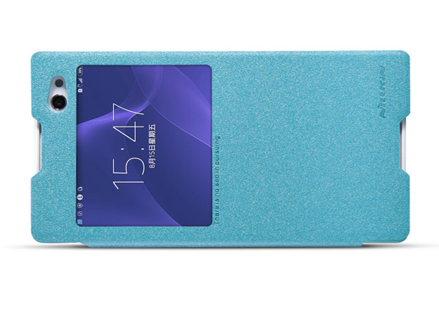 Чехол Nillkin Sparkle Leather Case для Sony Xperia C3 S55T (голубой, кожаный)