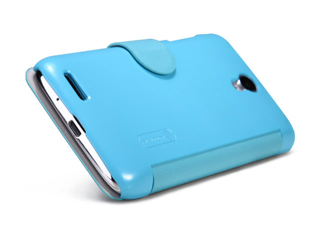 Чехол Nillkin Fresh Series Leather case для Lenovo S650 (голубой, кожаный)