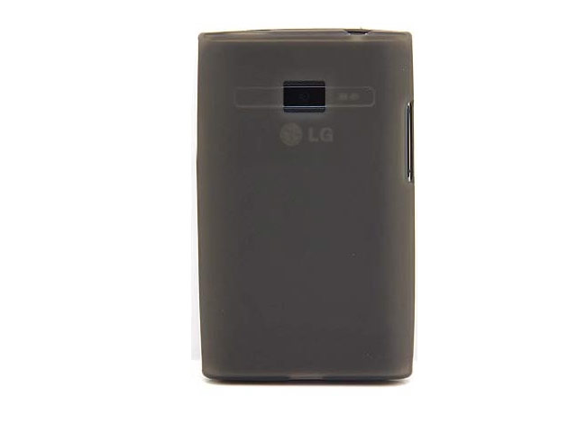 Чехол Yotrix SoftCase для LG Optimus L3 E400 (гелевый, черный)