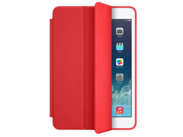 Чехол Apple iPad mini Smart Case (красный, кожаный)