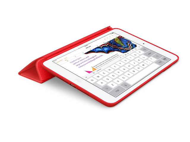Чехол Apple iPad mini Smart Case (красный, кожаный)
