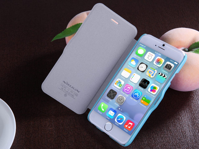 Чехол Nillkin Fresh Series Leather case для Apple iPhone 6 (голубой, кожаный)