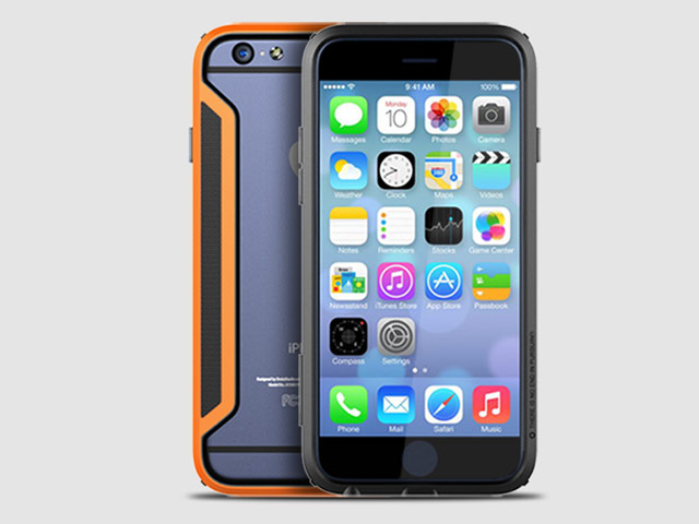 Чехол Nillkin Armor-Border series для Apple iPhone 6 (синий, пластиковый)
