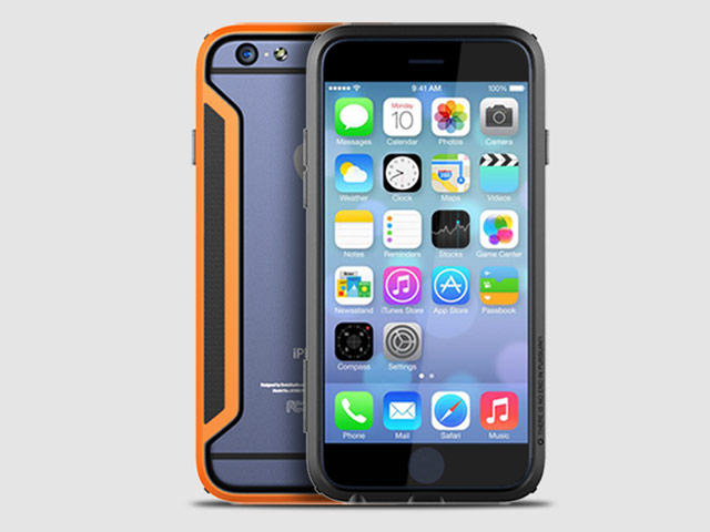 Чехол Nillkin Armor-Border series для Apple iPhone 6 (оранжевый, пластиковый)
