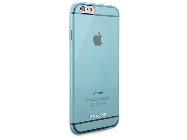 Чехол X-doria GelJacket case для Apple iPhone 6 (голубой полупрозрачный, гелевый)
