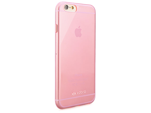 Чехол X-doria GelJacket case для Apple iPhone 6 (розовый полупрозрачный, гелевый)