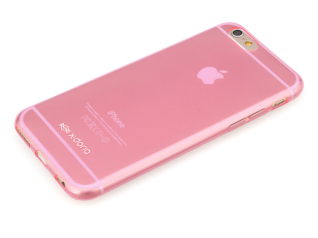Чехол X-doria GelJacket case для Apple iPhone 6 (розовый полупрозрачный, гелевый)