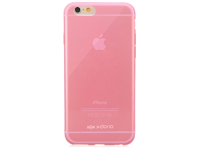 Чехол X-doria GelJacket case для Apple iPhone 6 (розовый полупрозрачный, гелевый)