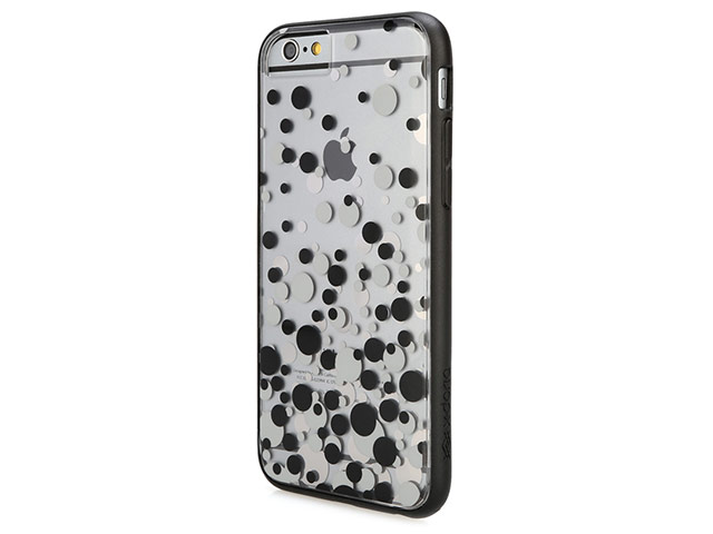 Чехол X-doria Scene Plus Case для Apple iPhone 6 (Black Bubbles, пластиковый)