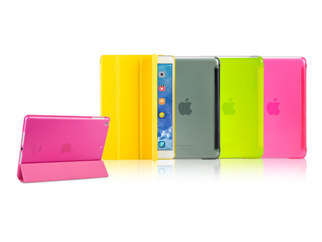 Чехол RGBMIX Smart Folding Case для Apple iPad Air (розовый, кожаный)