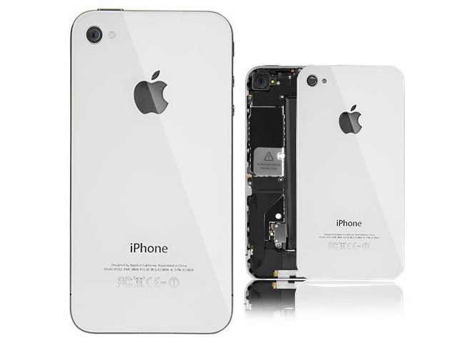 Крышка задняя для Apple iPhone 4 (белая)
