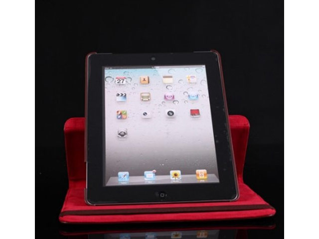 Чехол WhyNot Rotation Smooth для Apple iPad 2/new iPad (красный, кожаный) (NPG)