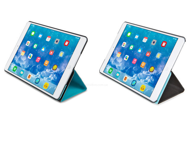 Чехол RGBMIX Thaumaturgy Case для Apple iPad mini/iPad mini 2 (черный/голубой, кожаный)