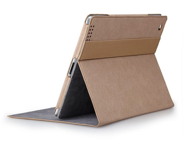 Чехол WhyNot Denim Case для Apple iPad 2/new iPad (бежевый, матерчатый) (NPG)