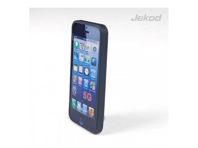 Чехол Jekod Composite case для Apple iPhone 5/5S (черный, гелевый/пластиковый)