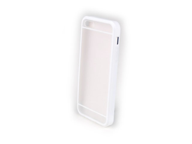 Чехол Jekod Composite case для Apple iPhone 5/5S (белый, гелевый/пластиковый)