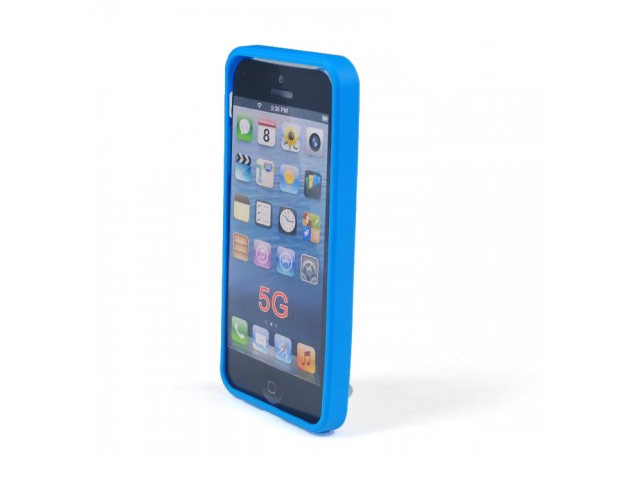 Чехол Jekod Composite case для Apple iPhone 5/5S (синий, гелевый/пластиковый)