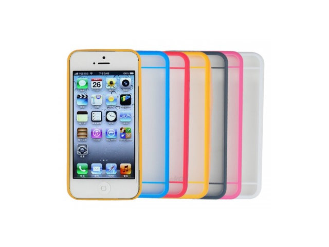 Чехол Jekod Composite case для Apple iPhone 5/5S (синий, гелевый/пластиковый)
