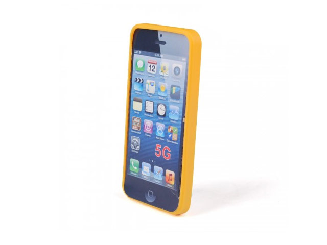 Чехол Jekod Composite case для Apple iPhone 5/5S (оранжевый, гелевый/пластиковый)