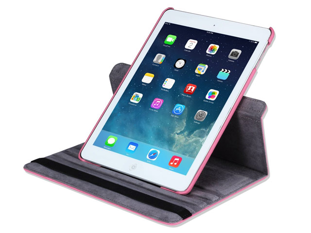 Чехол Yotrix FlipCase Rotation для Apple iPad Air (розовый, кожаный)