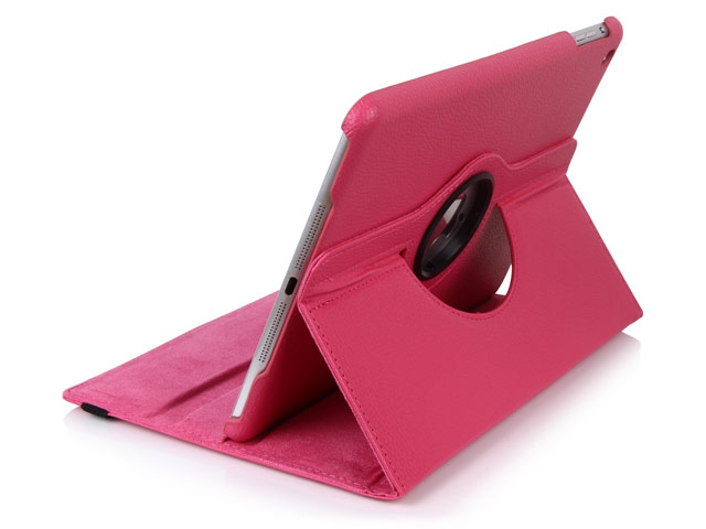 Чехол Yotrix FlipCase Rotation для Apple iPad Air (малиновый, кожаный)