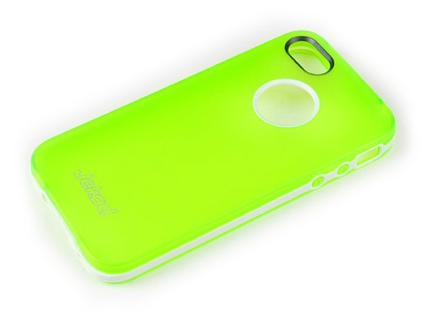 Чехол Jekod Bumper case для Apple iPhone 5/5S (зеленый, гелевый/пластиковый)