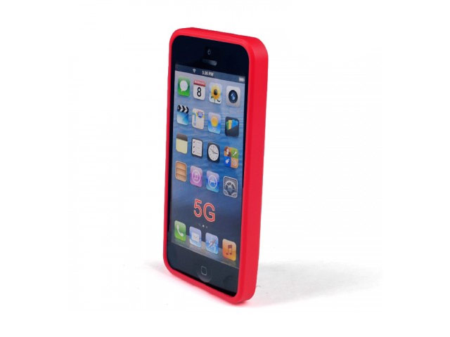 Чехол Jekod Composite case для Apple iPhone 5/5S (красный, гелевый/пластиковый)