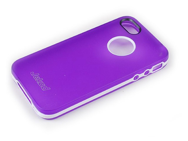 Чехол Jekod Bumper case для Apple iPhone 5/5S (фиолетовый, гелевый/пластиковый)