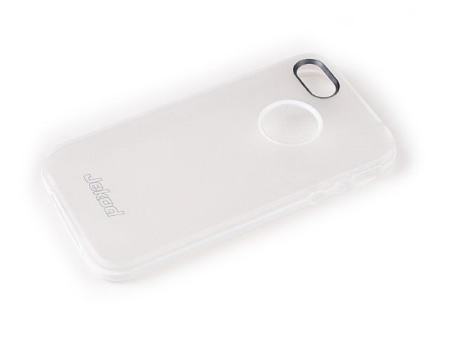 Чехол Jekod Bumper case для Apple iPhone 5/5S (белый, гелевый/пластиковый)