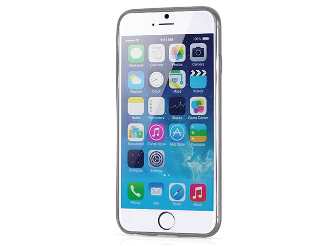 Чехол Yotrix UltrathinCase для Apple iPhone 6 (серый, гелевый)
