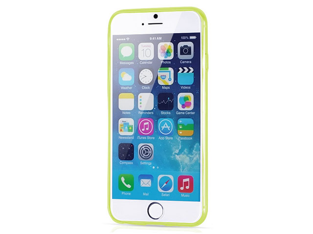 Чехол Yotrix UltrathinCase для Apple iPhone 6 plus (желтый, гелевый)
