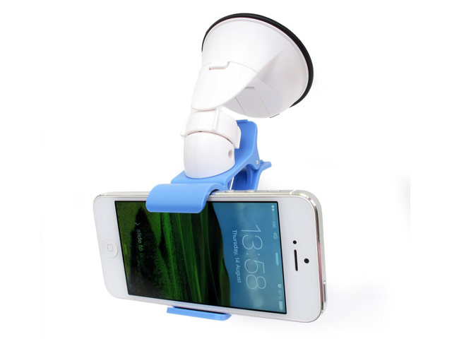Автомобильный держатель Yotrix Smartphone Holder универсальный (белый/голубой)