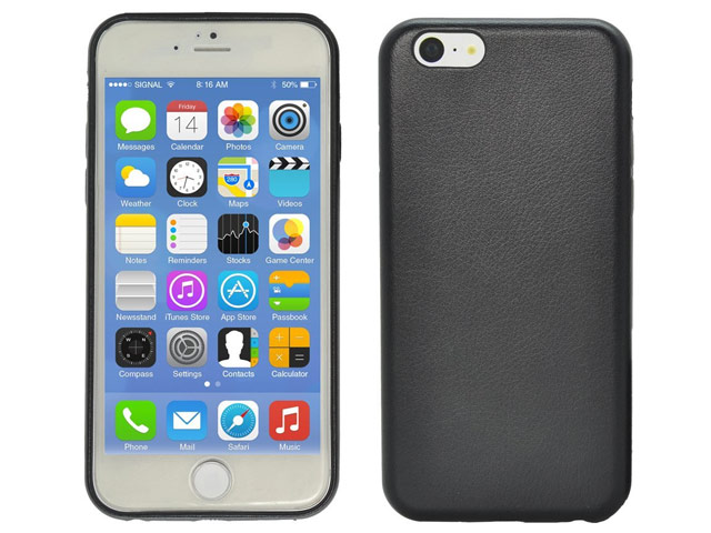 Чехол Yotrix SnapCase для Apple iPhone 6 (черный, кожаный)